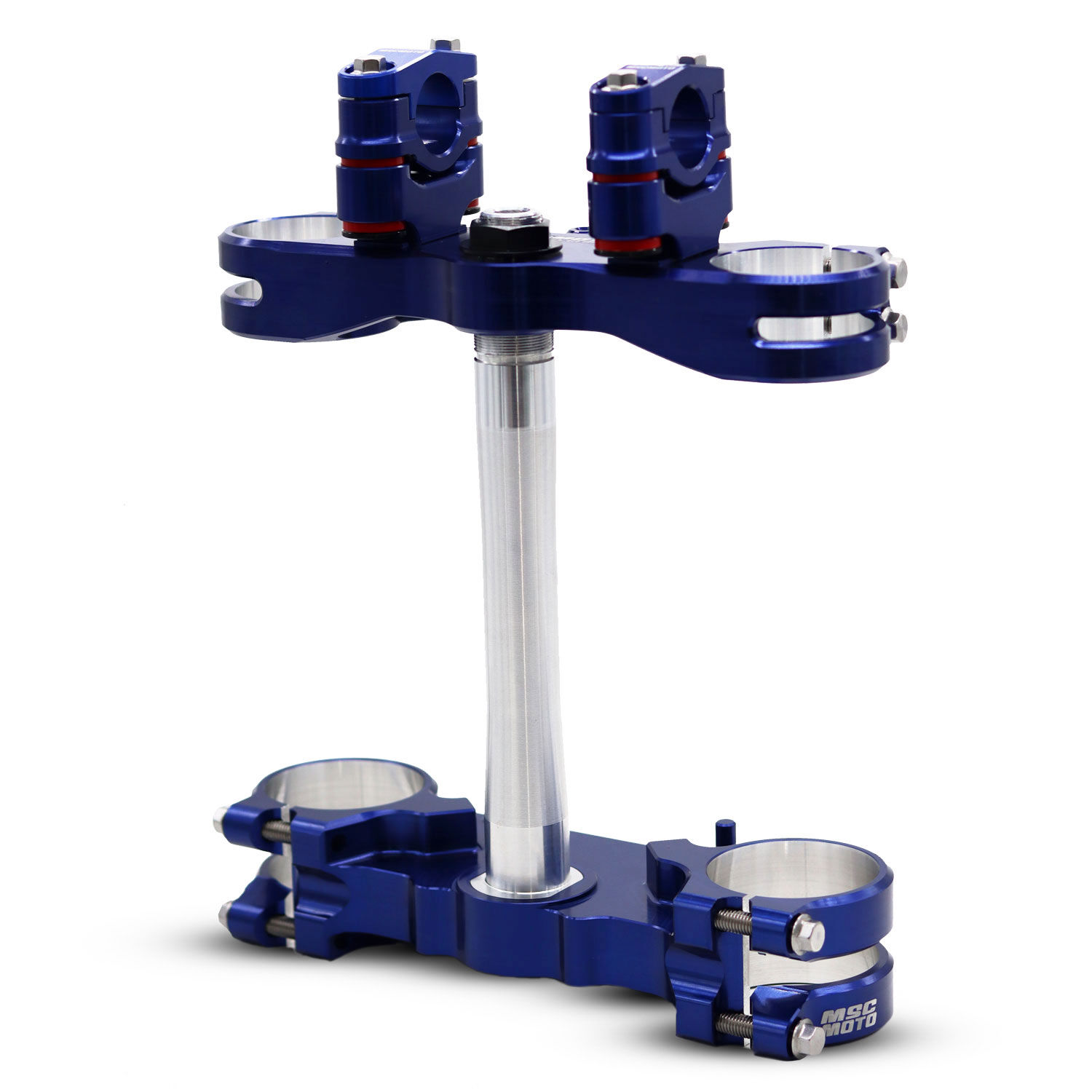 Yamaha YZ250F/450F 14-25 MSC GEO Adjustable Triple Clamp Blue