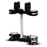 Kawasaki KX250F/450F 20-26 GEO Adjustable Triple Clamp Black + APEX Bar Mounts