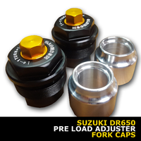 Suzuki DR650 Preload Adjuster Caps
