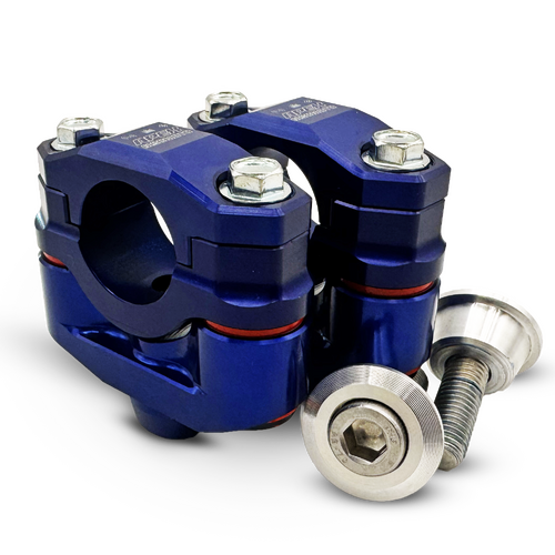Yamaha YZF / WRF 16-26 Apex Anti Vibration Bar Mounts Blue
