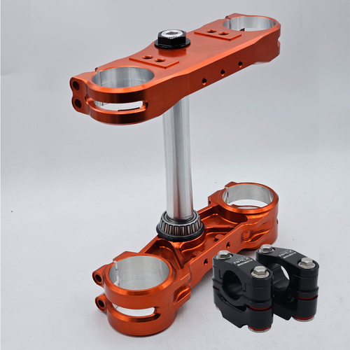 KTM/Husqvarna/GASGAS GEO Adjustable Triple Clamp Orange + APEX Bar Mounts