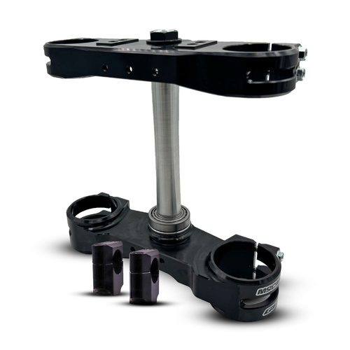 GEO DT Wide KTM/Husqvarna/GASGAS Adjustable Triple Clamp Black